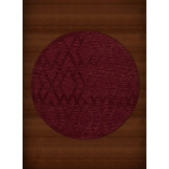 Dalyn Dover Area Rug DV1 Dv1 Rich Red Diamond Lines 12' x 12' Round