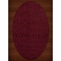 Dalyn Dover Area Rug DV1 Dv1 Rich Red Diamond Lines 5' x 8' Oval