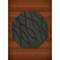 Dalyn Dover Area Rug DV10 Dv10 Ash Swirls Waves 6' x 6' Octagon