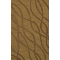 Dalyn Dover Area Rug DV10 Dv10 Gold Dust Swirls Waves 4' x 6' Rectangle