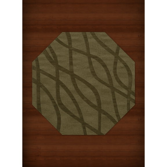 Dalyn Dover Area Rug DV10 Dv10 Leaf Swirls Waves 12' x 12' Octagon