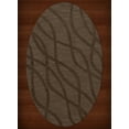 thumbnail image 1 of Dalyn Dover Area Rug DV10 Dv10 Mocha Swirls Waves 12' x 18' Oval, 1 of 5