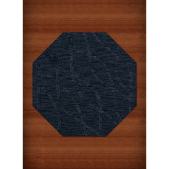 Dalyn Dover Area Rug DV10 Dv10 Navy Swirls Waves 10' x 10' Octagon