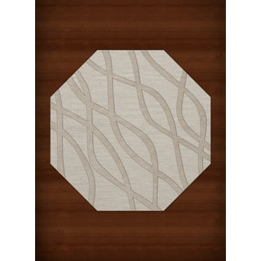 Dalyn Dover Area Rug DV10 Dv10 Putty Swirls Waves 10' x 10' Octagon