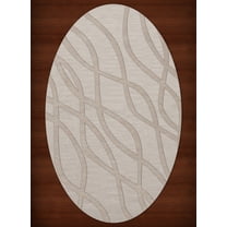 Dalyn Dover Area Rug DV10 Dv10 Putty Swirls Waves 3' x 5' Oval
