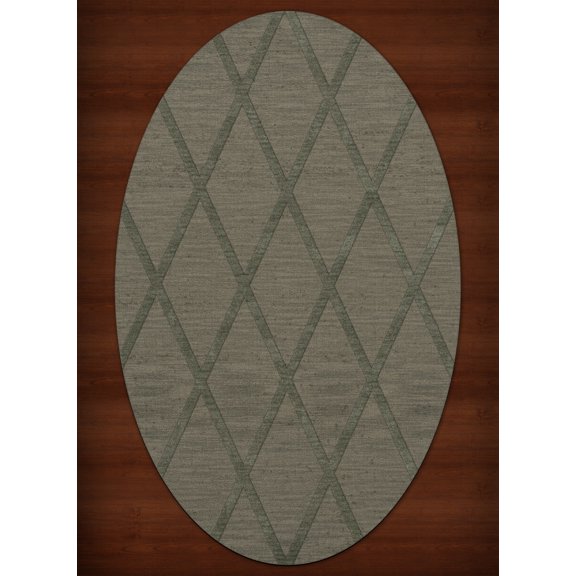 Dalyn Dover Area Rug DV11 Dv11 Aloe Lines Diamonds 6' x 9' Oval