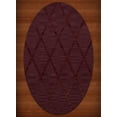 thumbnail image 1 of Dalyn Dover Area Rug DV11 Dv11 Burgundy Lines Diamonds 12' x 15' Oval, 1 of 1