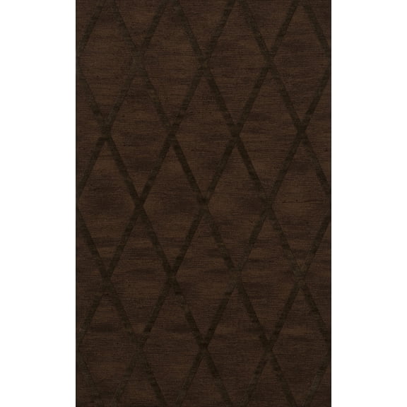 Dalyn Dover Area Rug DV11 Dv11 Fudge Lines Diamonds 4' x 6' Rectangle