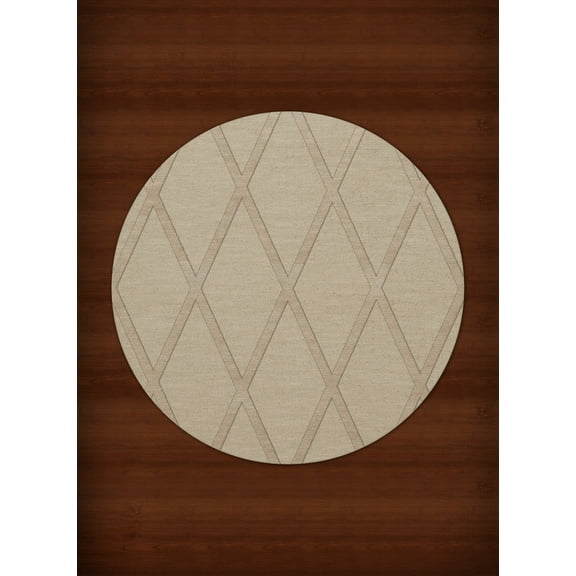 Dalyn Dover Area Rug DV11 Dv11 Linen Lines Diamonds 8' x 8' Round