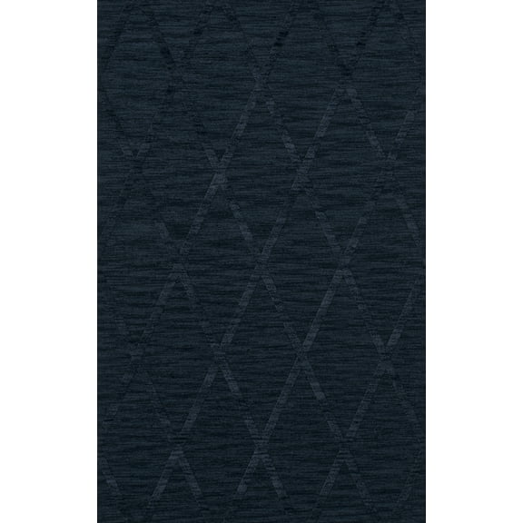 Dalyn Dover Area Rug DV11 Dv11 Navy Lines Diamonds 9' x 12' Rectangle