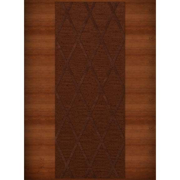 Dalyn Dover Area Rug DV11 Dv11 Paprika Lines Diamonds 2' 6" x 10' Rectangle
