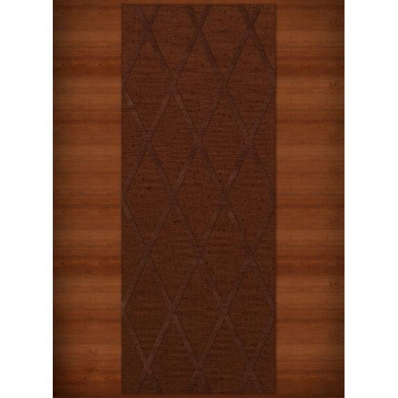 Dalyn Dover Area Rug DV11 Dv11 Paprika Lines Diamonds 2' 6" x 8' Rectangle