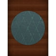 thumbnail image 1 of Dalyn Dover Area Rug DV11 Dv11 Teal Lines Diamonds 4' x 4' Round, 1 of 1