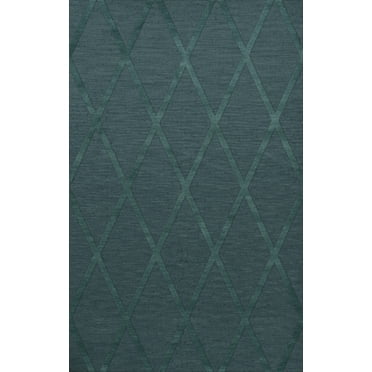 Dalyn Dover Area Rug DV11 Dv11 Teal Lines Diamonds 5' x 8' Rectangle