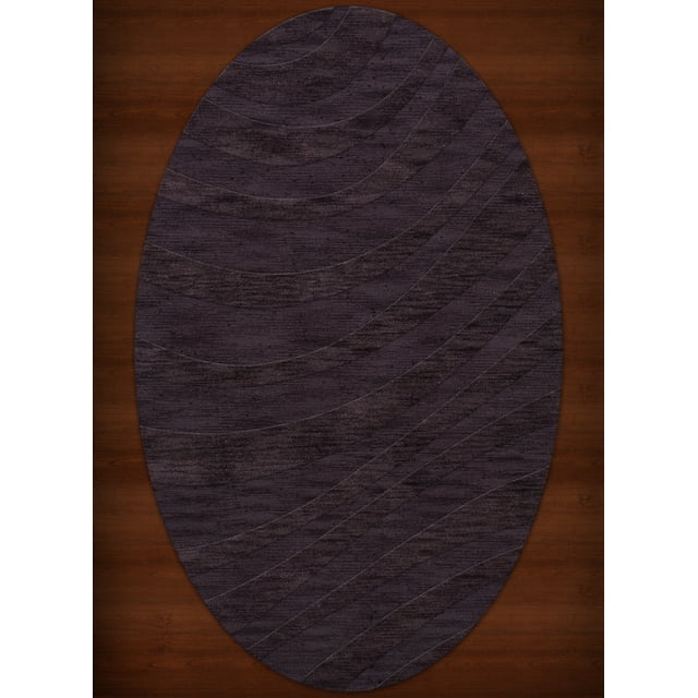 Dalyn Dover Area Rug DV12 Dv12 Grape Ice Waves Swirls 3' x 5' Oval
