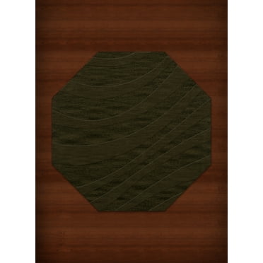Dalyn Dover Area Rug DV12 Dv12 Olive Waves Swirls 10' x 10' Octagon