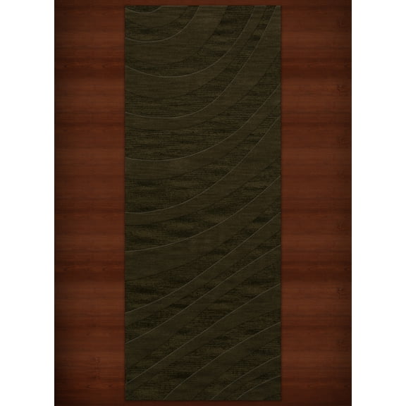 Dalyn Dover Area Rug DV12 Dv12 Olive Waves Swirls 2' 6" x 8' Rectangle
