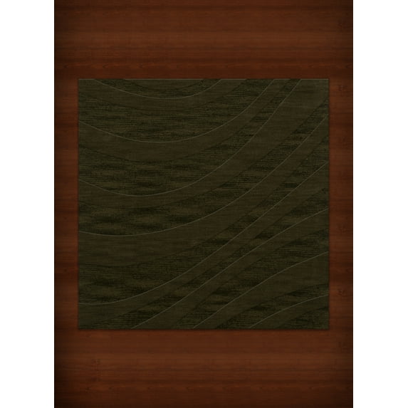 Dalyn Dover Area Rug DV12 Dv12 Olive Waves Swirls 6' x 6' Square