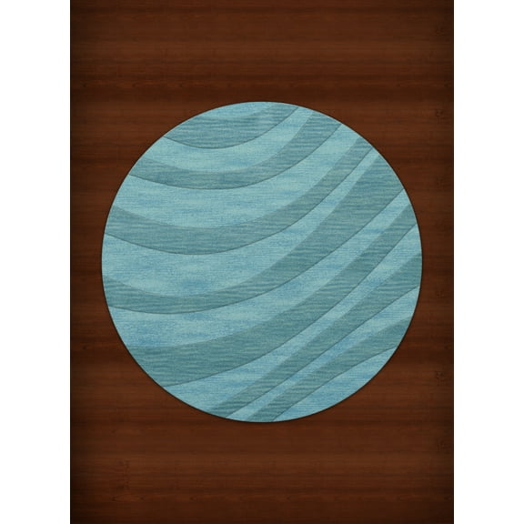 Dalyn Dover Area Rug DV12 Dv12 Peacock Waves Swirls 12' x 12' Round