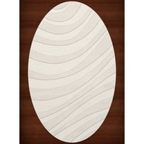 Dalyn Dover Area Rug DV12 Dv12 Snow Waves Swirls 3' x 5' Oval
