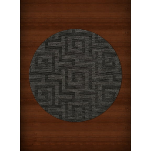 Dalyn Dover Area Rug DV13 Dv13 Ash Squares Maze 12' x 12' Round