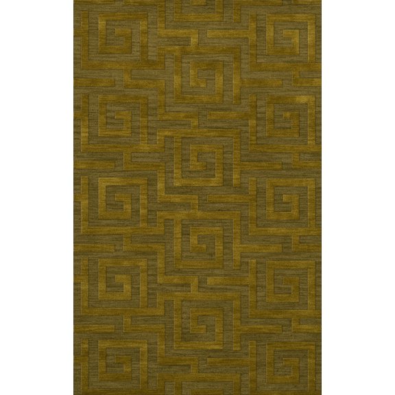 Dalyn Dover Area Rug DV13 Dv13 Avocado Squares Maze 6' x 9' Rectangle