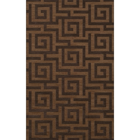 Dalyn Dover Area Rug DV13 Dv13 Caramel Squares Maze 10' x 14' Rectangle