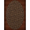 thumbnail image 1 of Dalyn Dover Area Rug DV13 Dv13 Caramel Squares Maze 8' x 10' Oval, 1 of 1