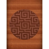 Dalyn Dover Area Rug DV13 Dv13 Coral Squares Maze 6' x 6' Round