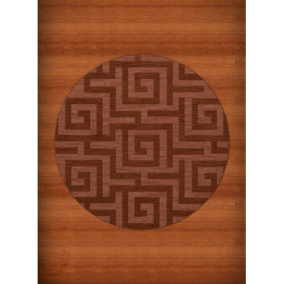 Dalyn Dover Area Rug DV13 Dv13 Coral Squares Maze 6' x 6' Round