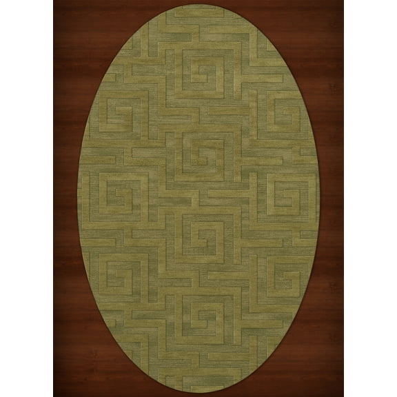 Dalyn Dover Area Rug DV13 Dv13 Pear Squares Maze 4' x 6' Oval