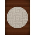 thumbnail image 1 of Dalyn Dover Area Rug DV13 Dv13 Putty Squares Maze 10' x 10' Round, 1 of 5