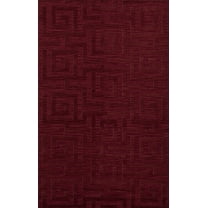 Dalyn Dover Area Rug DV13 Dv13 Rich Red Squares Maze 9' x 12' Rectangle