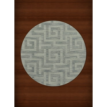 Dalyn Dover Area Rug DV13 Dv13 Seaglass Squares Maze 8' x 8' Round