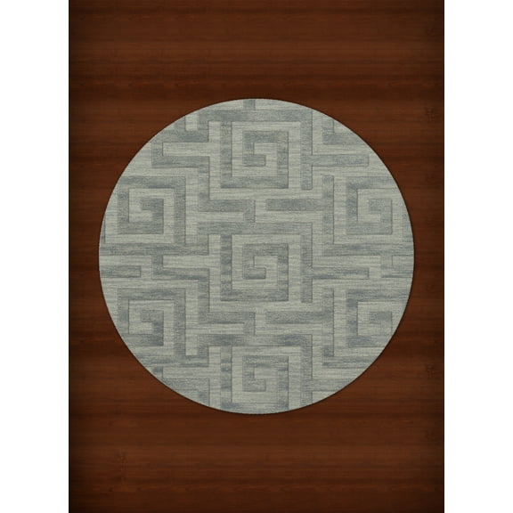 Dalyn Dover Area Rug DV13 Dv13 Seaglass Squares Maze 8' x 8' Round