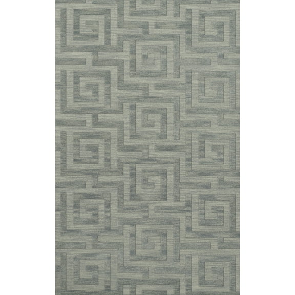 Dalyn Dover Area Rug DV13 Dv13 Seaglass Squares Maze 9' x 12' Rectangle