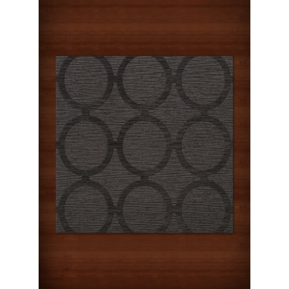 Dalyn Dover Area Rug DV14 Dv14 Ash Circles Rings 4' x 4' Square