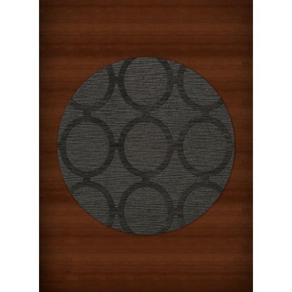 Dalyn Dover Area Rug DV14 Dv14 Ash Circles Rings 8' x 8' Round