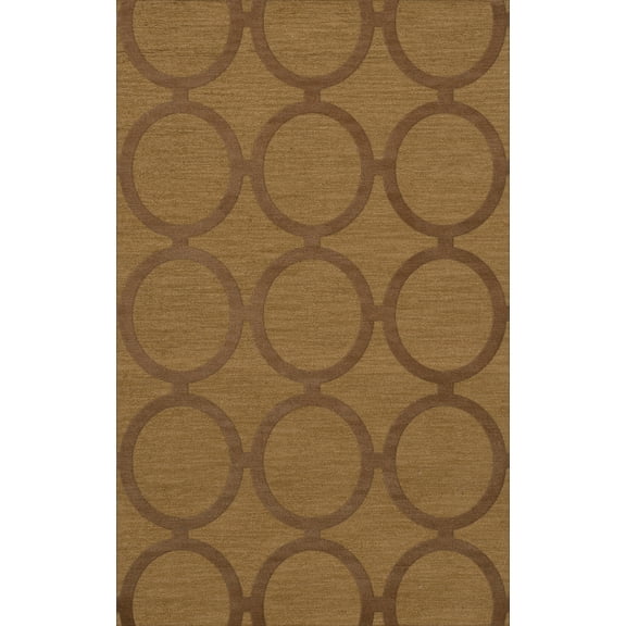 Dalyn Dover Area Rug DV14 Dv14 Gold Dust Circles Rings 12' x 15' Rectangle