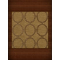 Dalyn Dover Area Rug DV14 Dv14 Gold Dust Circles Rings 6' x 6' Square