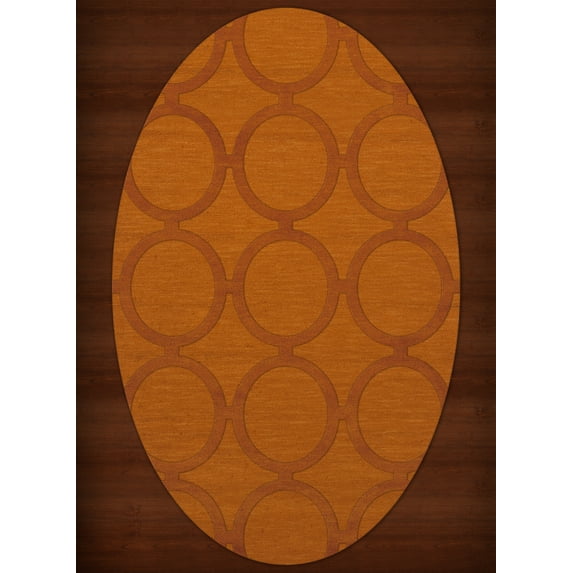 Dalyn Dover Area Rug DV14 Dv14 Orange Circles Rings 12' x 15' Oval