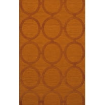 Dalyn Dover Area Rug DV14 Dv14 Orange Circles Rings 3' x 5' Rectangle