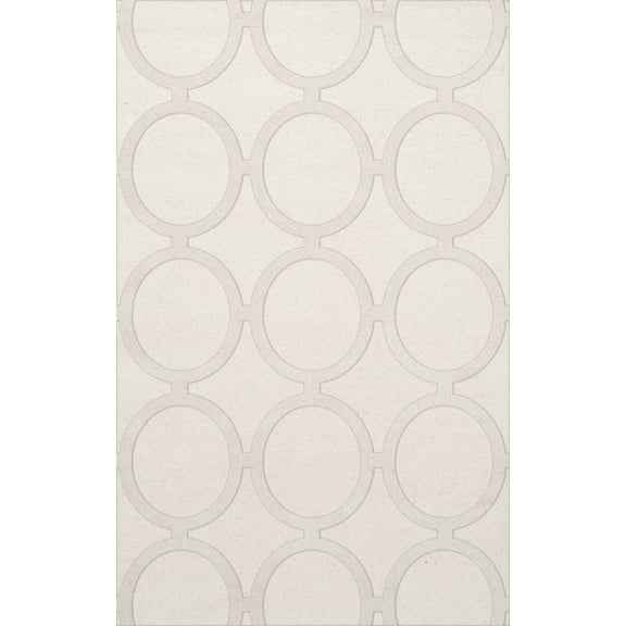 Dalyn Dover Area Rug DV14 Dv14 Snow Circles Rings 10' x 14' Rectangle