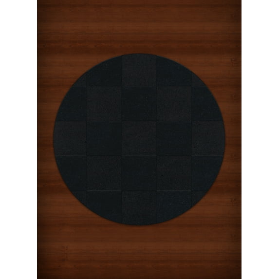 Dalyn Dover Area Rug DV15 Dv15 Black Checkered Boxes 10' x 10' Round