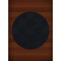 Dalyn Dover Area Rug DV15 Dv15 Black Checkered Boxes 4' x 4' Round