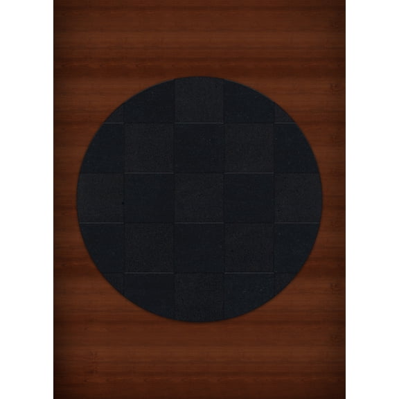 Dalyn Dover Area Rug DV15 Dv15 Black Checkered Boxes 4' x 4' Round