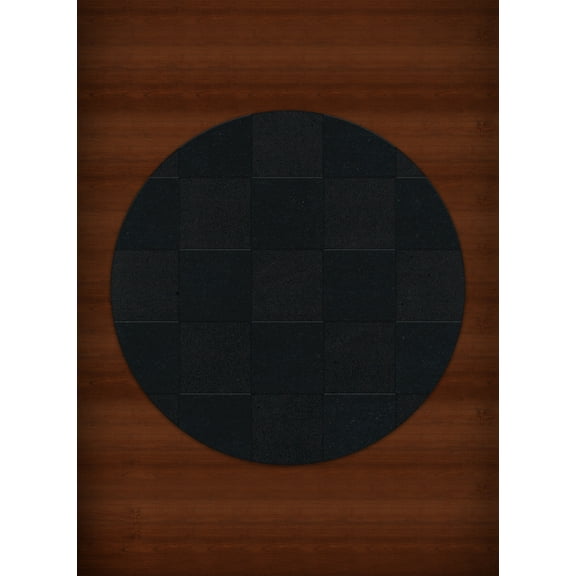 Dalyn Dover Area Rug DV15 Dv15 Black Checkered Boxes 8' x 8' Round