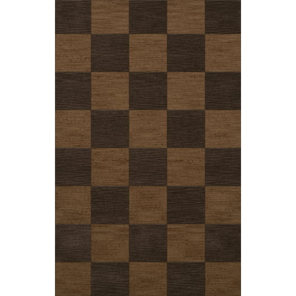 Dalyn Dover Area Rug DV15 Dv15 Caramel Checkered Boxes 9' x 12' Rectangle