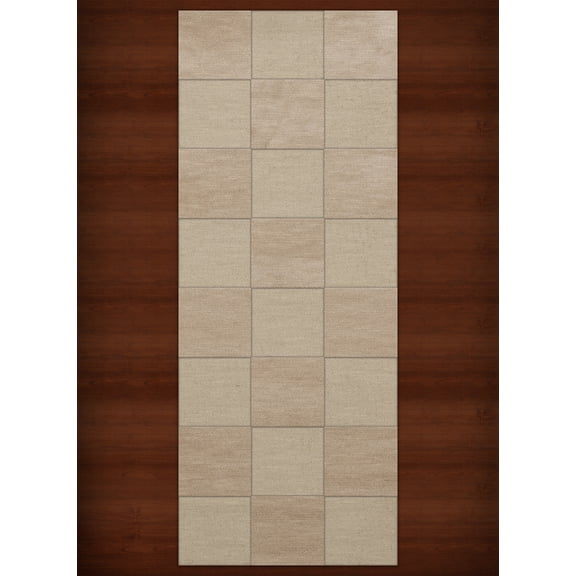 Dalyn Dover Area Rug DV15 Dv15 Linen Checkered Boxes 2' 6" x 8' Rectangle
