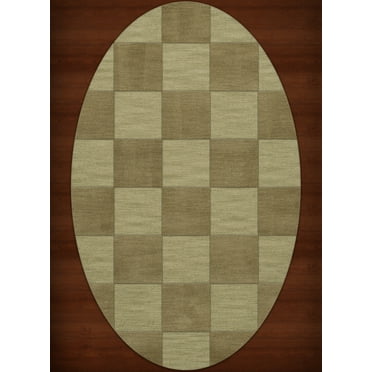 Dalyn Dover Area Rug DV15 Dv15 Marsh Checkered Boxes 5' x 8' Oval